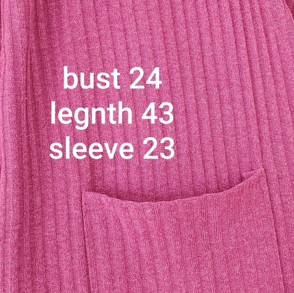 🚫SOLD🚫Lularoe sarah ribbed mauve pocketed duster - Picture 5 of 5